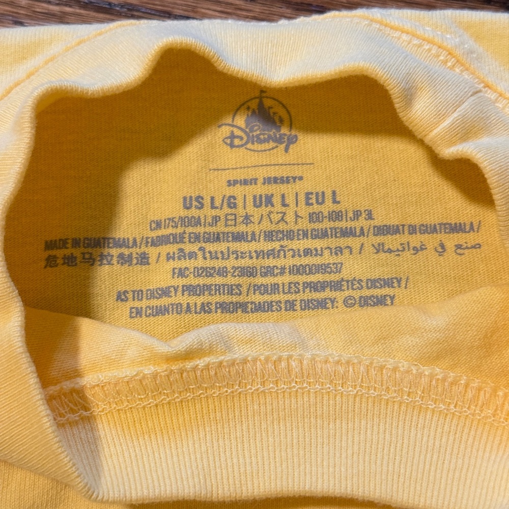 Disney Play in the Park Yellow Spirit Jersey - Picture 5 of 6